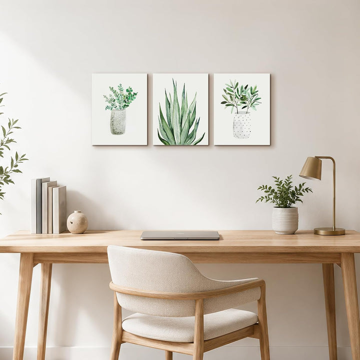 MHARTK66 Aloe Vera Grüne Pflanzen Bilder, Natur Wandbilder Wohnzimmer, Modern Kunstdruck Dekoratione