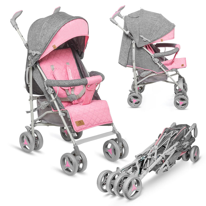 LIONELO Irma Kinderwagen bis 15 kg, Kinderwagen, leichter moderner Kinderwagen mit Liegefunktion, fa