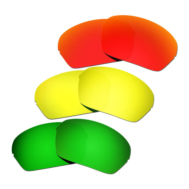HKUCO Plus Replacement Lenses For Oakley Half X 3 pair Combo Pack