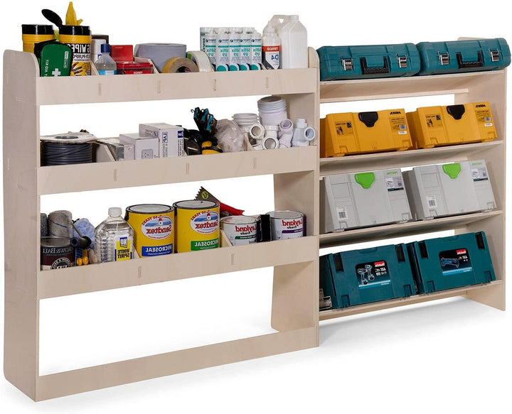 Vanify - Kompatibel mit Opel VIVARO L2 2014-19 Fahrzeugeinrichtung Fahrzeugregale, Werkzeugkasten un