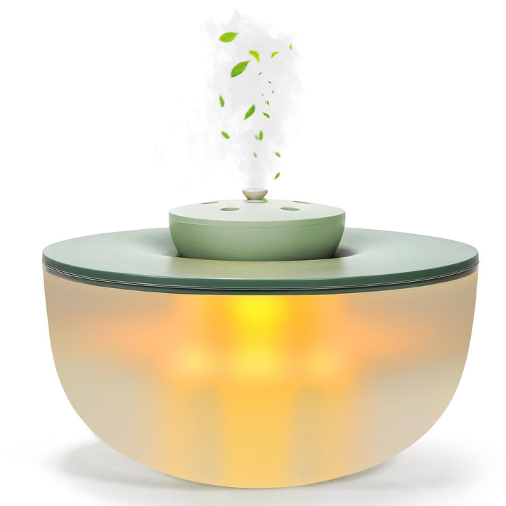 1,2L Mini Luftbefeuchter mit Beleuchtung, 20dB Leise 6-Speed Adjustable Cool Mist Humidifier, 300 ml