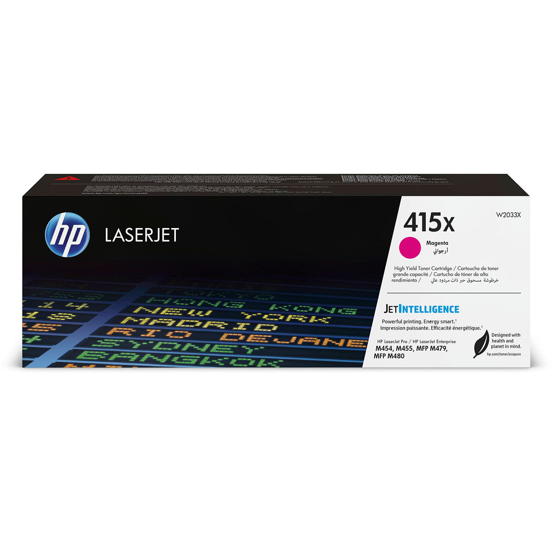 HP 415X (W2033X) Magenta Original Toner mit hoher Reichweite für HP LaserJet Pro M454, M479, XL Mage