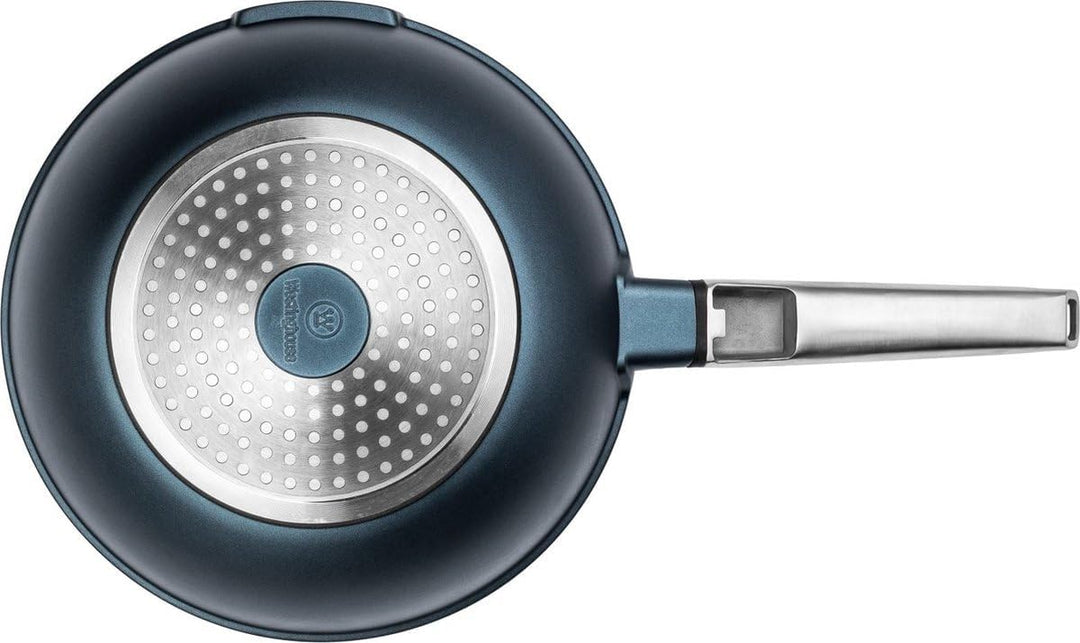 Westinghouse PERFORMANCE SERIES Wok Pfanne mit Deckel, Beschichtete Pfanne 28 cm mit Edelstahl-Griff