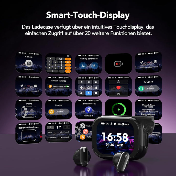 NE68 AI übersetzer kopfhörer, kopfhörer übersetzer echtzeit, 3-in-1 Bluetooth 6.0 übersetzungskopfhö