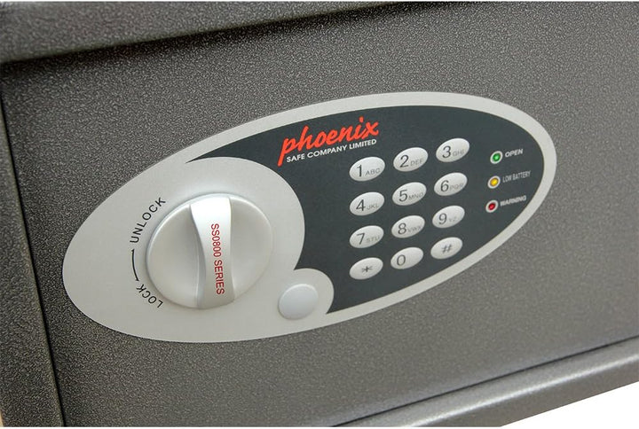 Phoenix SS0804E Vela Home & Office Safe Möbeltresor Kompaktsafe mit Elektronikschloss, HxBxT: 50 x 3