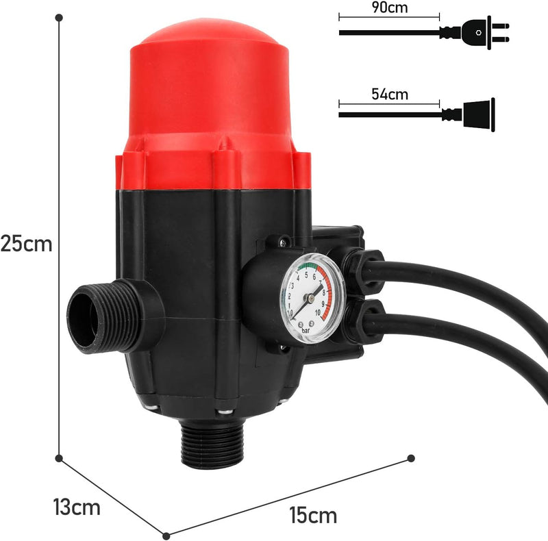 Lospitch Druckwächter Druckschalter 10bar, Pumpensteuerung konstanten Wasserdruckl, Automatisches Ei