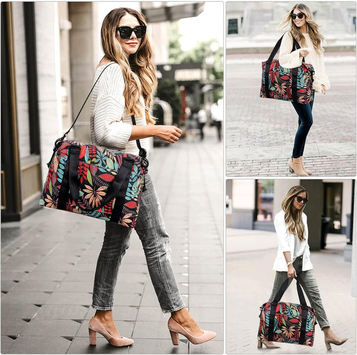 HAWEE Sporttasche Damen Gross Leichte Reisetasche Herren Faltbare Gym Duffel Bag Weekender Travel Ba