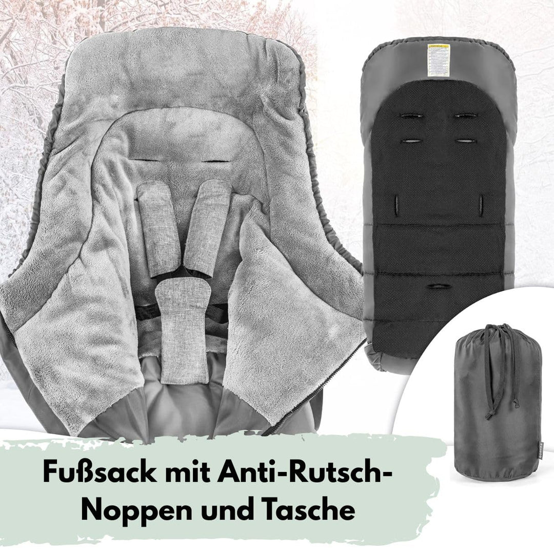 Joie Litetrax Buggy Set mit Thermo-Fusssack | Komfortabler Sportwagen für Stadt & Gelände, Flex-Fede