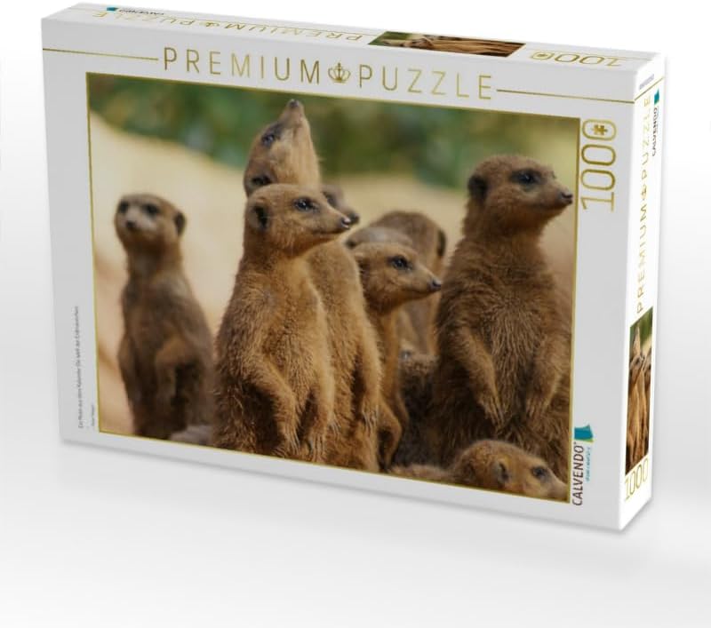 CALVENDO Puzzle Die Welt der Erdmännchen. 1000 Teile Lege-Grösse 64 x 48 cm Foto-Puzzle Bild von Pet