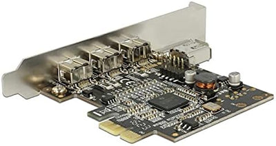 Delock 89864 PCI Express Karte > 3 x extern FireWire B + 1 x intern FireWire A