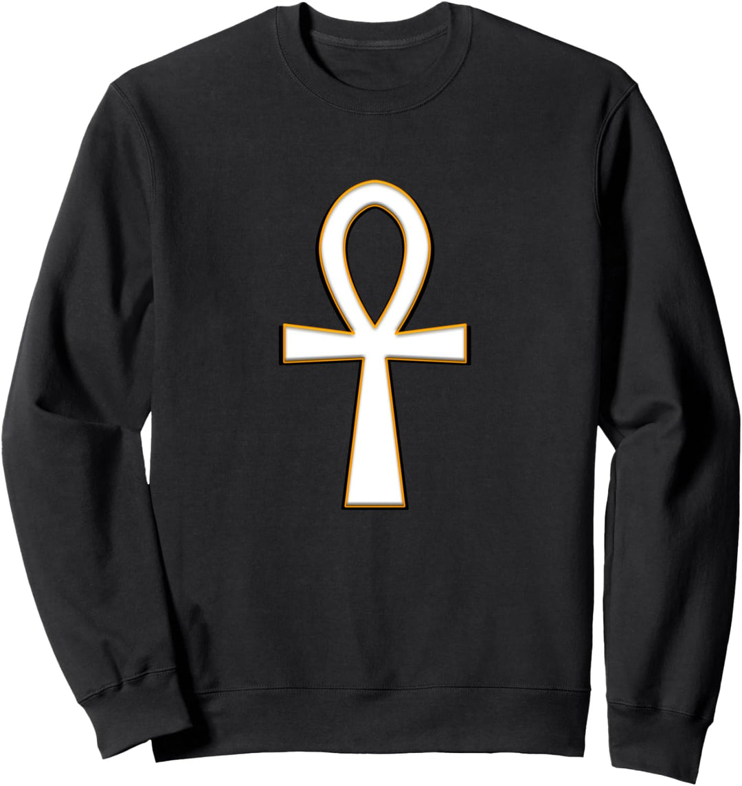 Ankh Ägyptische Hieroglyphe mit magischer Bedeutung Ägyptisches Kreuz Sweatshirt