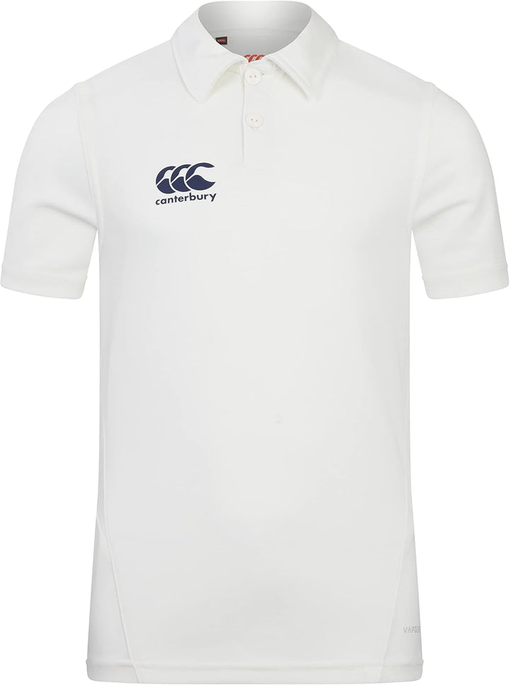 Canterbury Men's Adult Cricket Whites Shirt Polo 4 Jahre Cremefarben, 4 Jahre Cremefarben