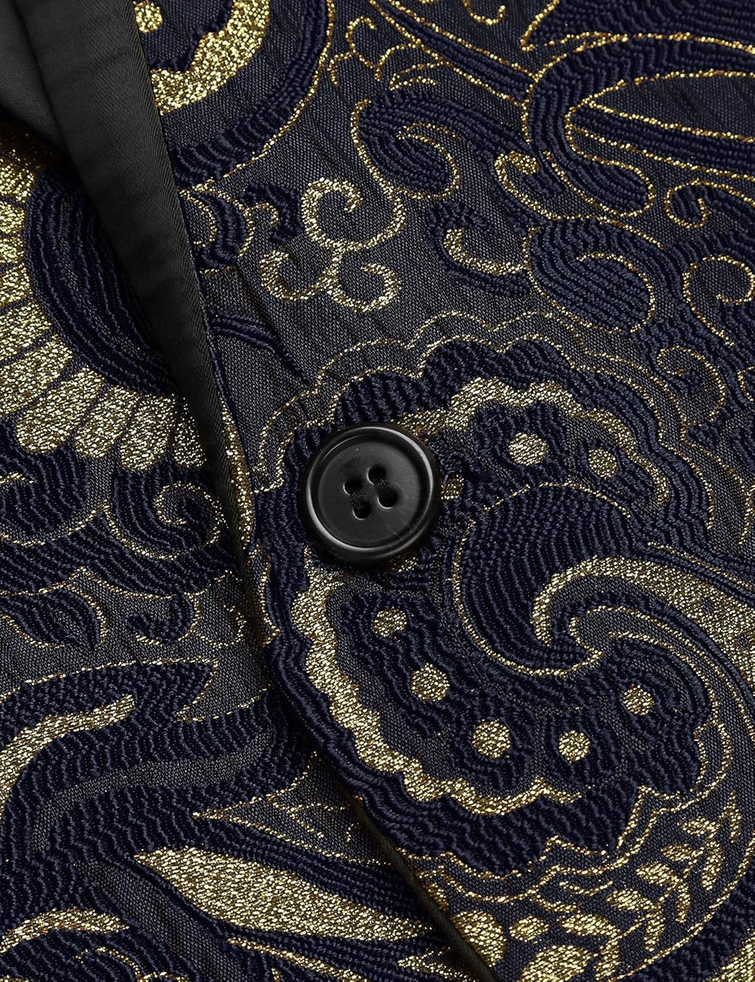 Coofandy Men's Floral Tuxedo Jacket Luxury Embroidered Suit Wedding Blazer Dinner Tuxedo for Party B