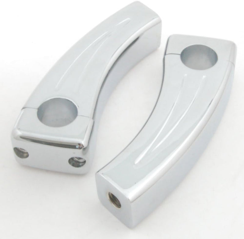 Topteng Motorrad-Bar Riser, 4,5" Billet Chrome 1" Bars Riser Pull Back 1.5" für Hon-da Schatten Intr