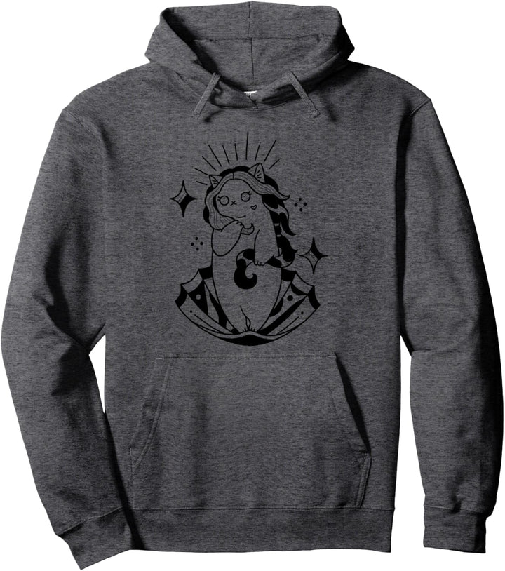 Niedliche weibliche Katze Lustiges Geschenk Anime Katzen-Fan Pullover Hoodie