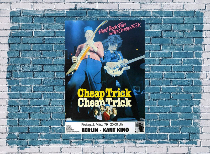 Cheap Trick - Hard Rock Fun, Berlin 1979 » Konzertplakat/Premium Poster | Live Konzert Veranstaltung