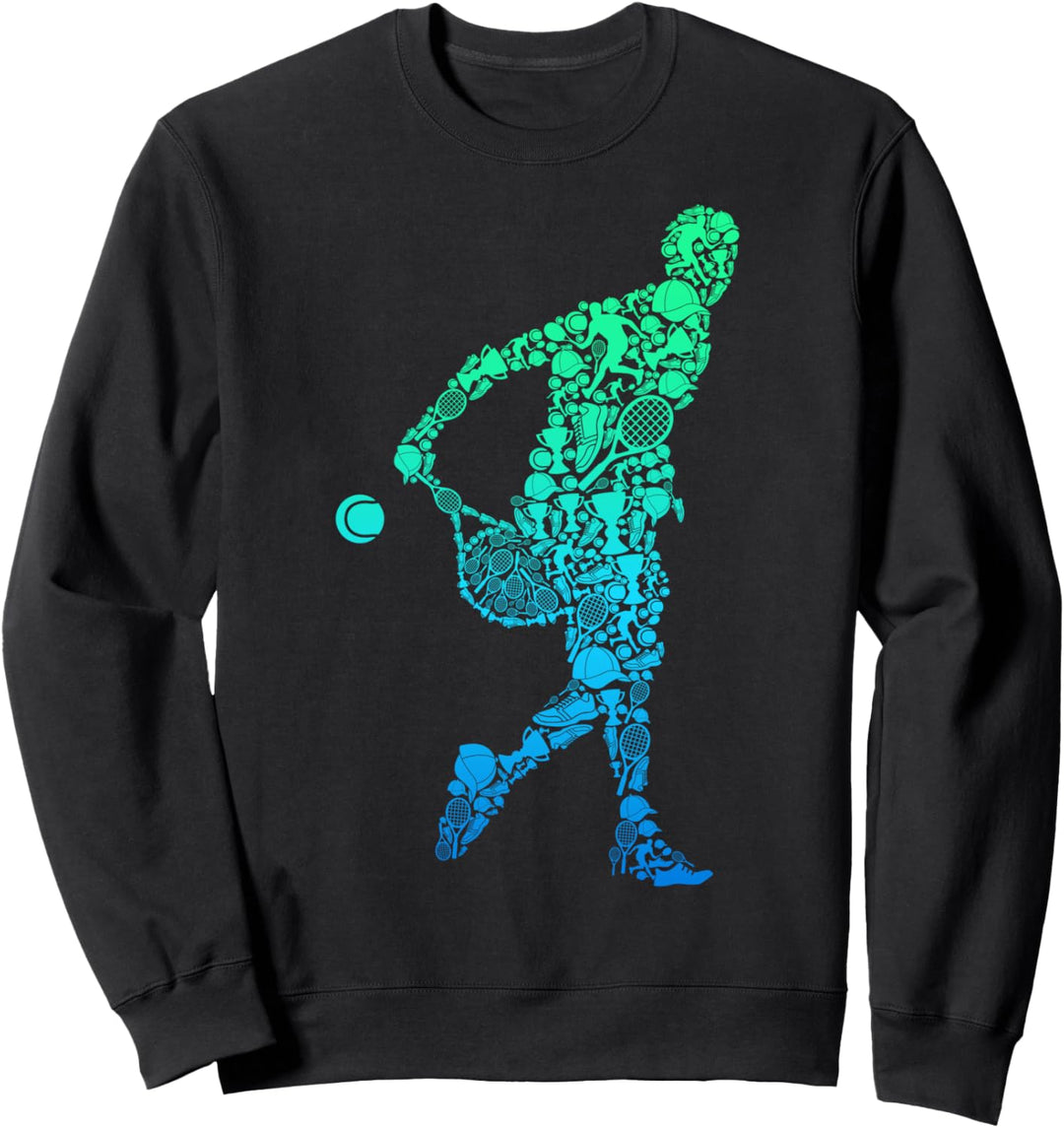 Tennis Tennisspieler Herren Jungen Kinder Sweatshirt