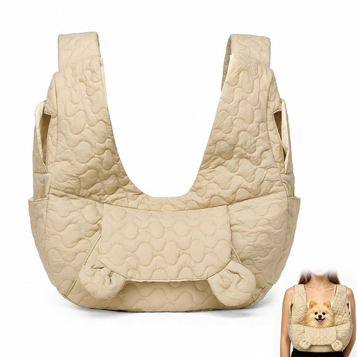 Hundetragetasche Bis 10 Kg, Freihändige Hundetasche Für Kleine Hunde mit Verstellbarem Gurt, Front H