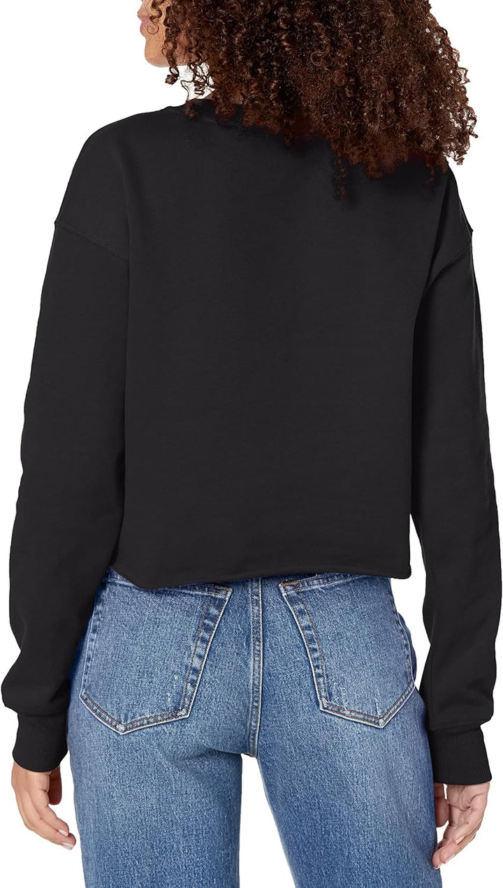 DKNY Damen Sport Women's Metallic Logo Cropped Pullover Sweater, S