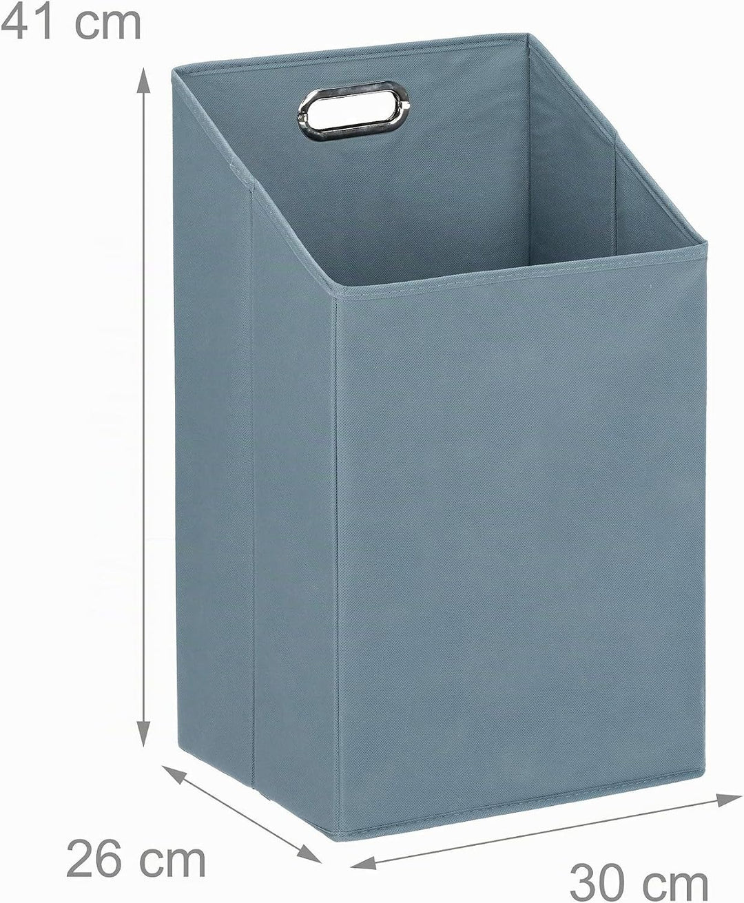 Relaxdays Badregal mit Wäschekorb aus Bambus HBT 95 x 40 x 30 cm Badschrank mit 2 Ablagen für Badacc