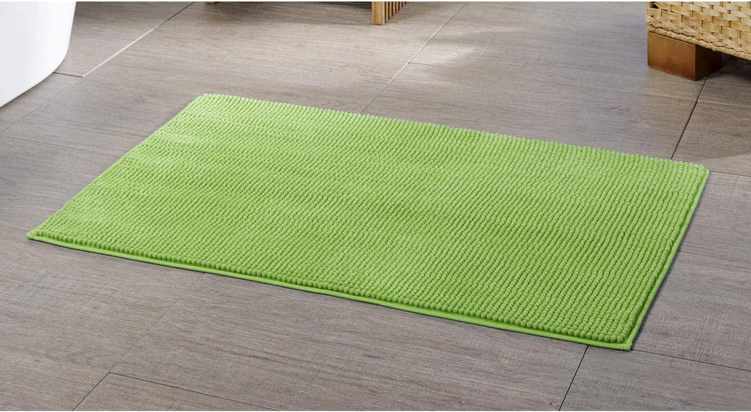 Gözze - Anti-Rutsch-Badematte, Superweich, 100% Mikrofaser, 60 x 100 cm - Apfelgrün Apfelgrün 60 x 1