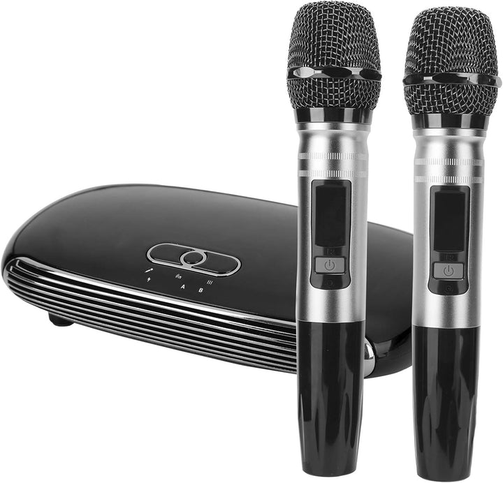 Dilwe K8 Karaoke-Maschine, 2 kabellose Karaoke-Mikrofone, tragbarer Karaoke-Lautsprecher, Bluetooth-