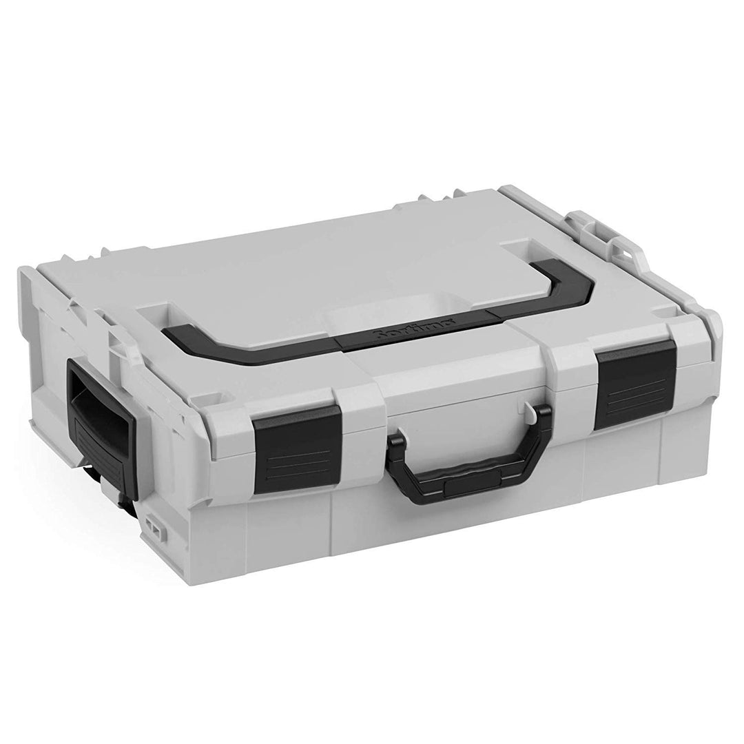 Sortimo L-BOXX 4er Set mit Roller - Werkzeugkasten System - Blau - ABS-Kunststoff - Wasserfest - 4 F