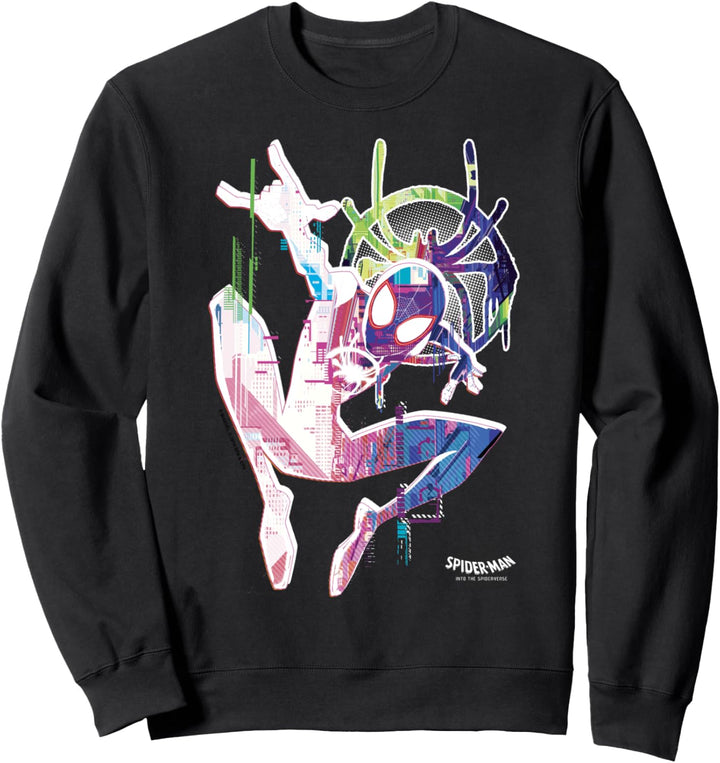 Marvel Spider-Man Spiderverse Watercolor Spidey Pose Sweatshirt