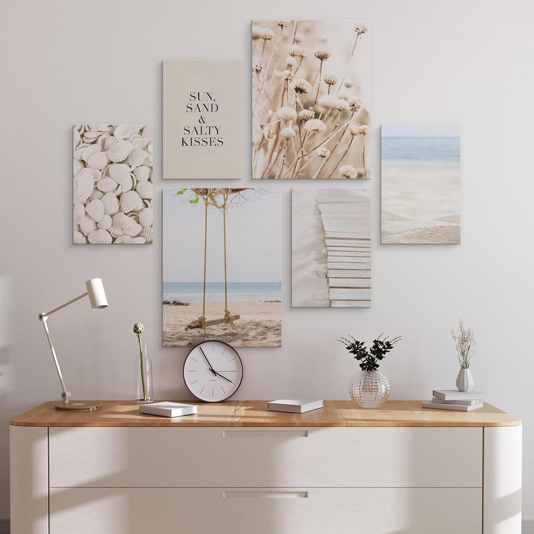Muralo - Wandbilder Set - Leinwand Bilder Set Aufhängefertig - Bilder für Wohnzimmer Schlafzimmer -
