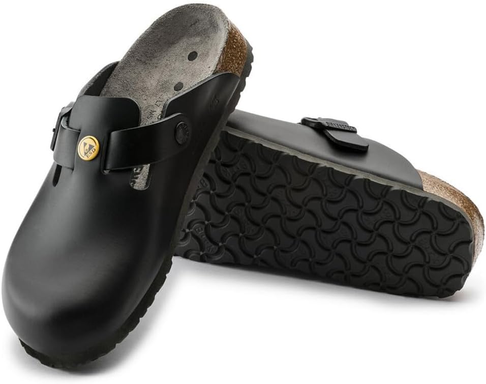 BIRKENSTOCK Herren Clogs Boston ESD, Schwarz