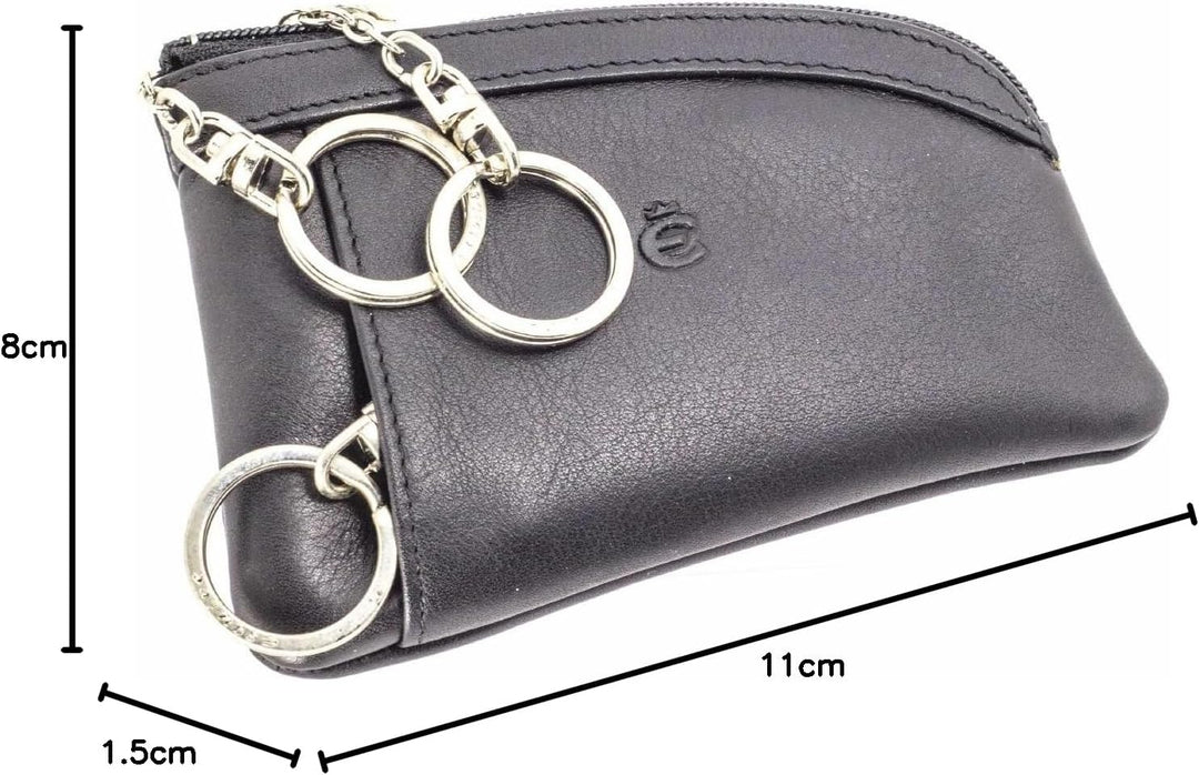 Esquire Schlüsselmäppchen Schlüsseletui Logo Schwarz 398510