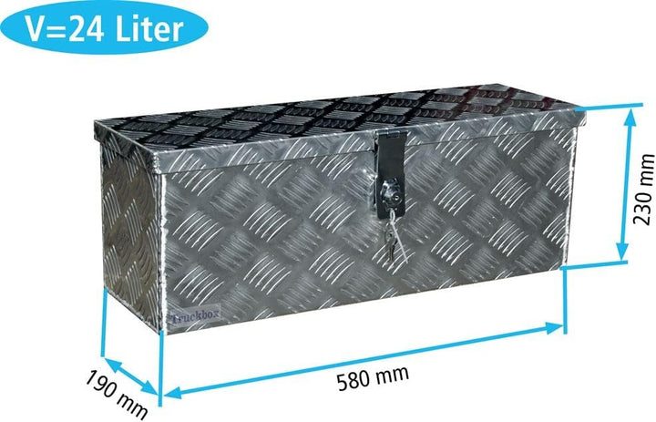 Truckbox D025 + MON2012 Montagesatz, Werkzeugkasten, Deichselbox, Transportbox
