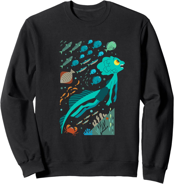 Disney Pixar Luca Swimming With Fishes Sweatshirt