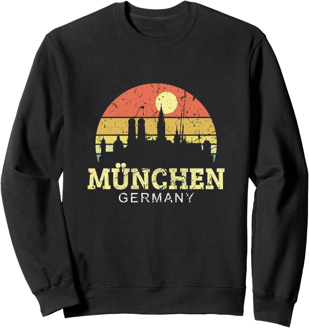 Retro Vintage Skyline München Shirt München City Geschenk Sweatshirt