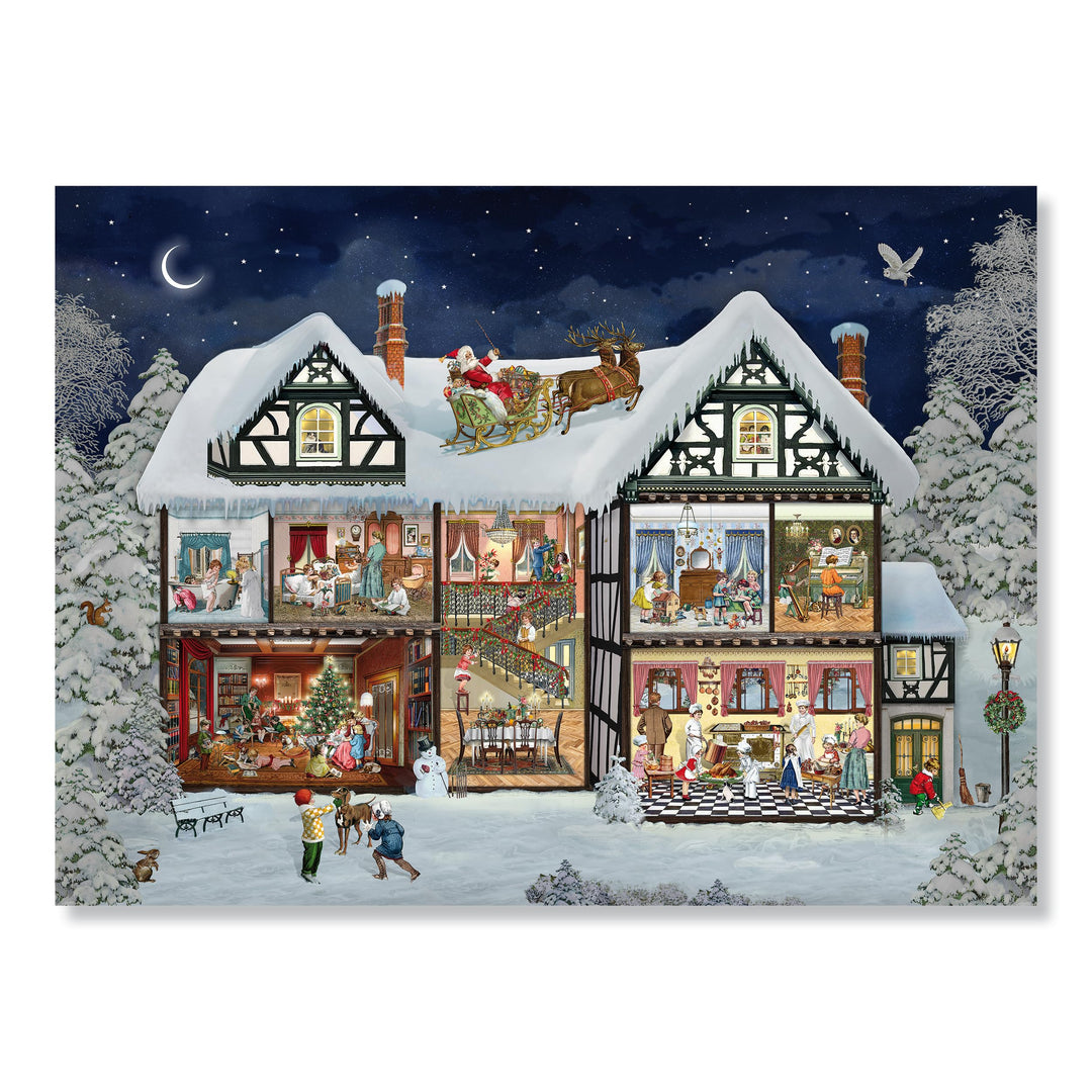 A3-Wand-Adventskalender – Im Adventshaus, Kalender
