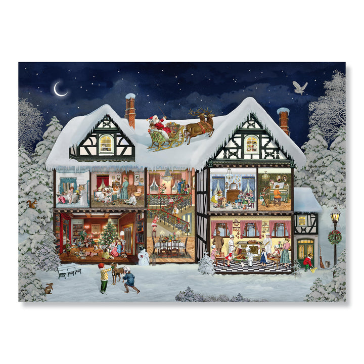 A3-Wand-Adventskalender – Im Adventshaus, Kalender