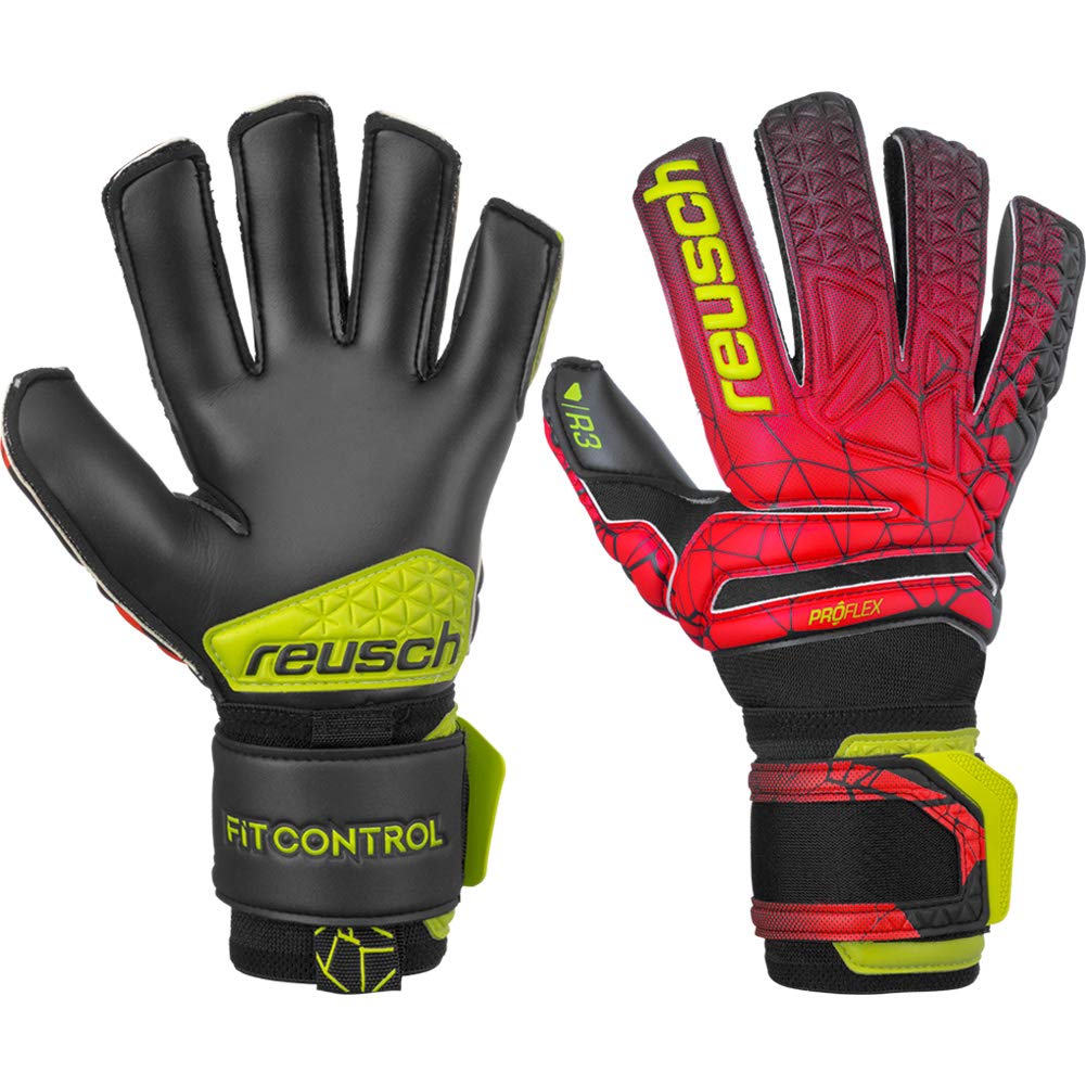 Reusch Herren Fit Control Pro R3 Torwarthandschuhe 10 black/fire red, 10 black/fire red