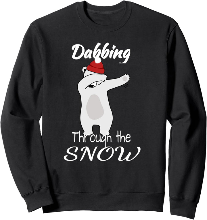 Bär tupft durch den Schnee Sweatshirt