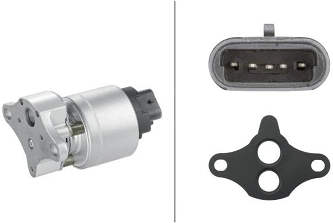 HELLA 6NU 010 171-341 AGR-Ventil - elektronisch - 5-polig - mit Dichtung