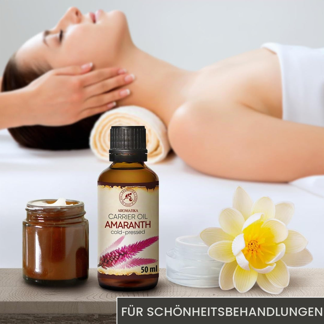 Amaranthöl 50 ml - Amaranthus Сaudatus Seed Oil - reines und natürliches Basisöl - Amaranthöl Basic