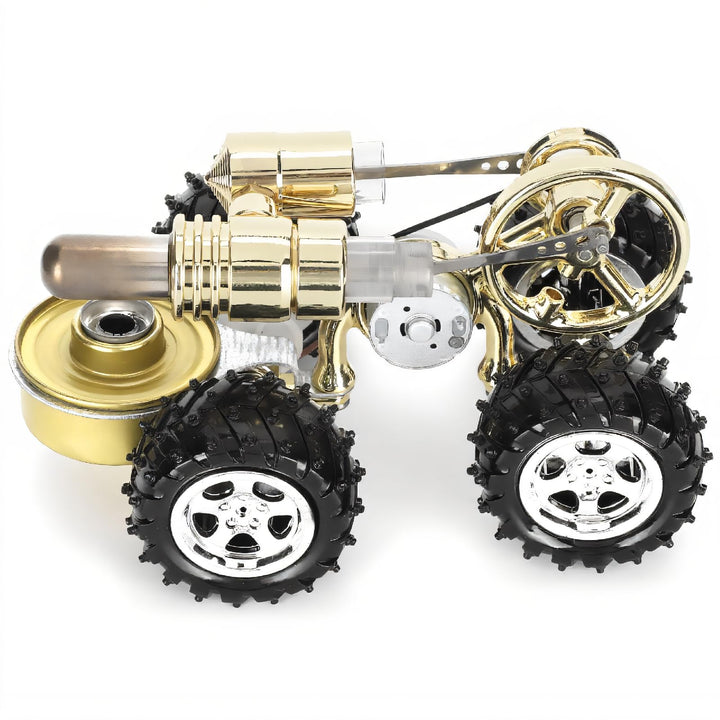 KUIDAMOS Retro Stirling Heissluft Stirlingmotor Auto, Retro Stil Auto Ingenieur Generator Modell 15.