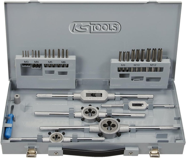 KS Tools 331.0744 HSS Co Gewindeschneidwerkzeug-Satz, 44-tlg.