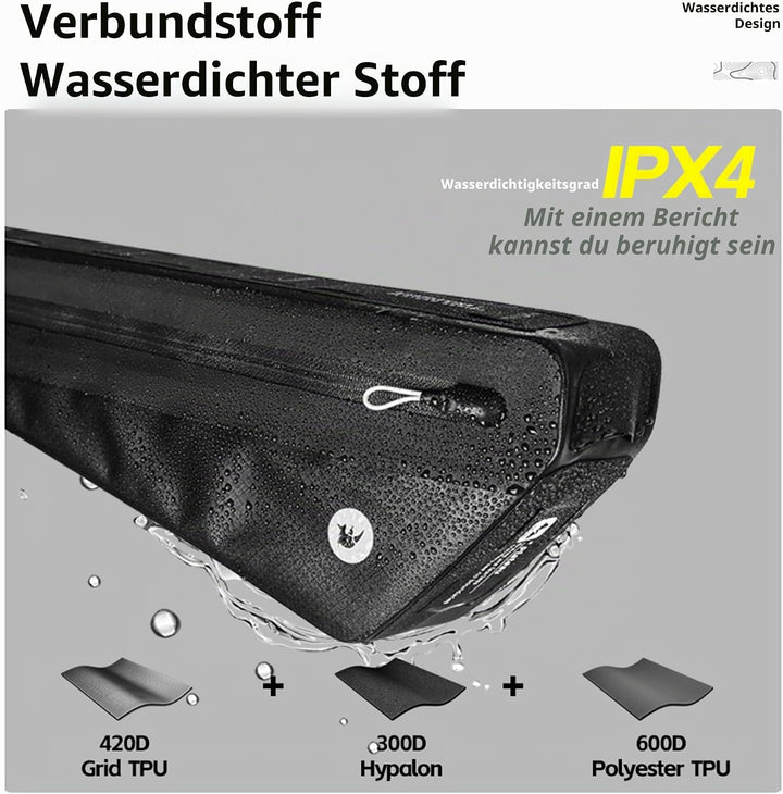 Rhinowalk Fahrrad Rahmentasche Rohrtasche Wasserdicht Oberrohrtaschen Triangeltasche Dreieck Fahrrad