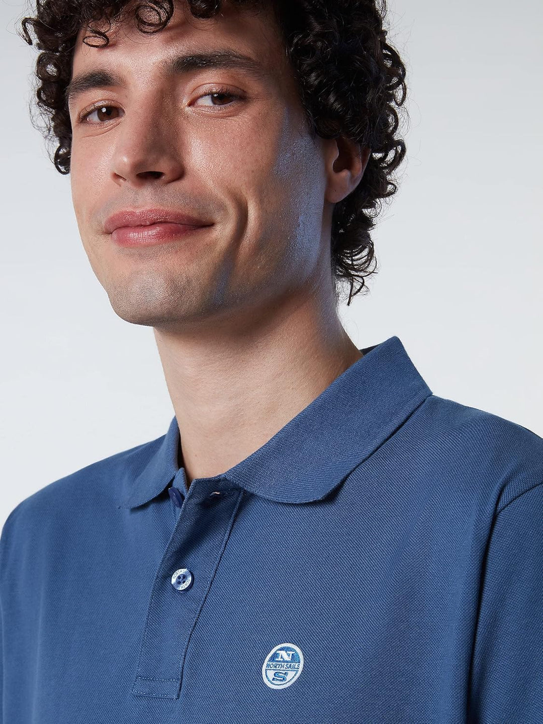 NORTH SAILS Herren Ss Polo W/Logo Polohemd, Dark Denim