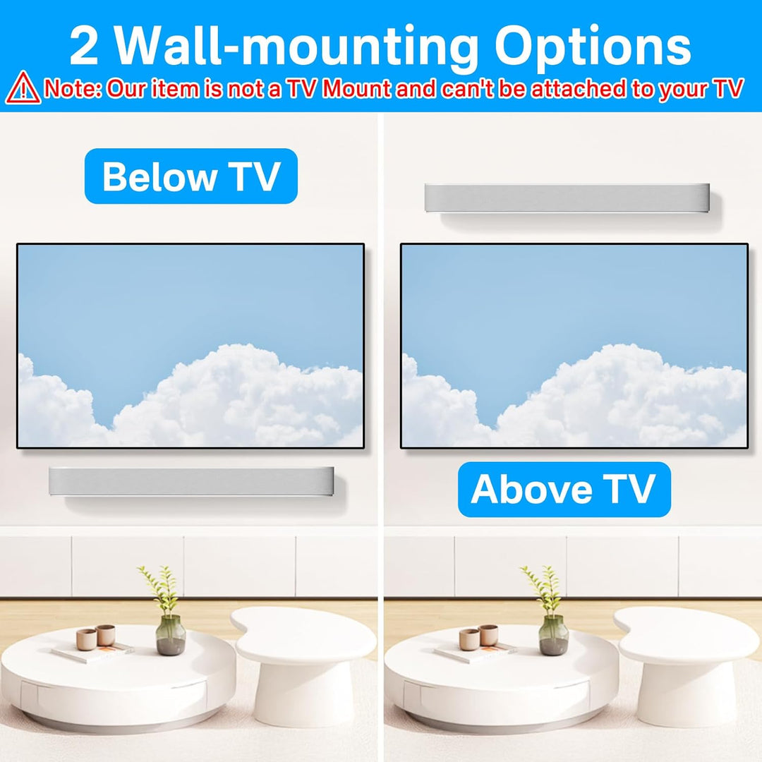 notiela Soundbar-Halterung für Sonos Beam Wandhalterung Weiss - Robuste Wandhalterung für Sonos Beam