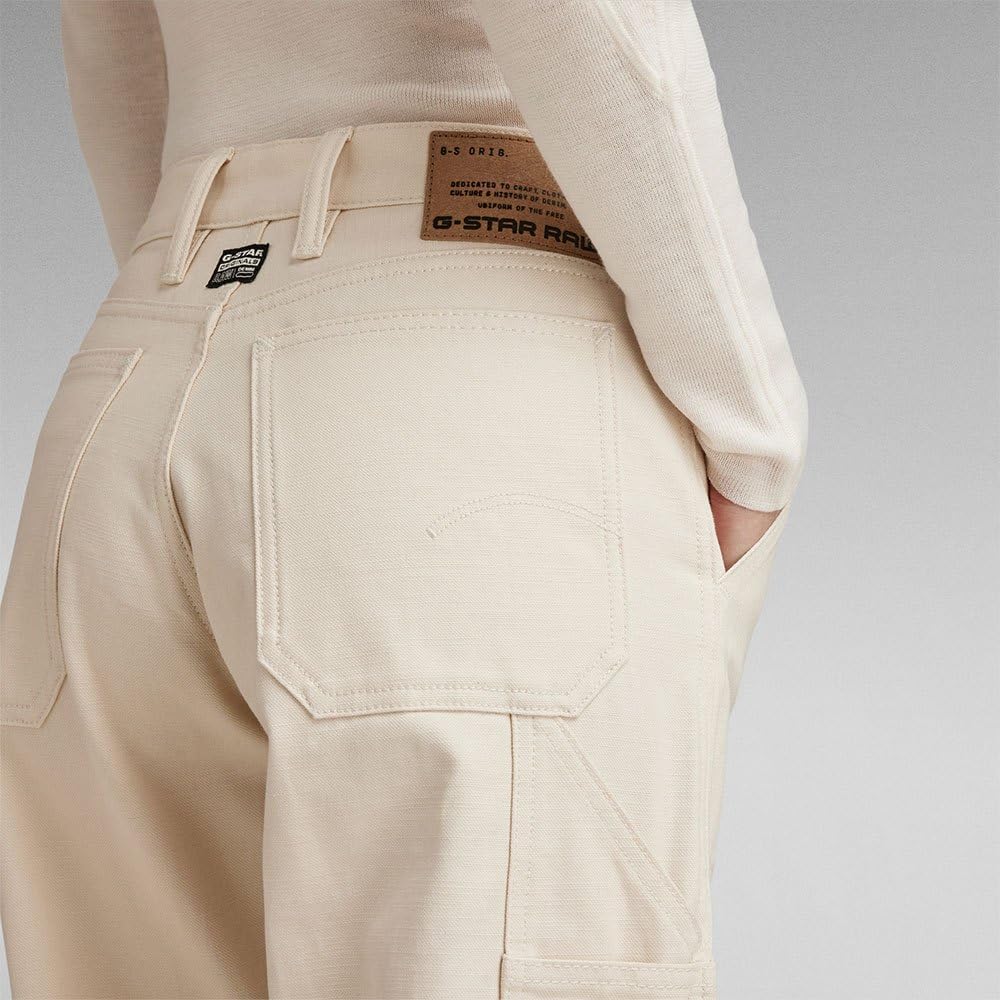 G-STAR Damen Judee Carpenter Loose Jeans 24W / 30L Beige (Ecru D23590-d491-159), 24W / 30L Beige (Ec