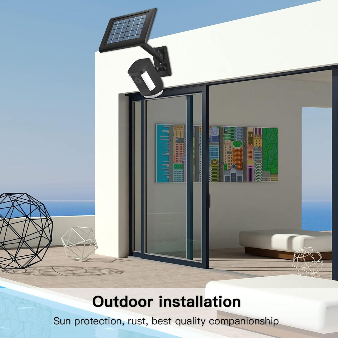 HOLACA 2 in 1 Halterung für Ring Solarpanel, Spotlight Cam/Pro und Stick Up Cam Battery Zubehör zur