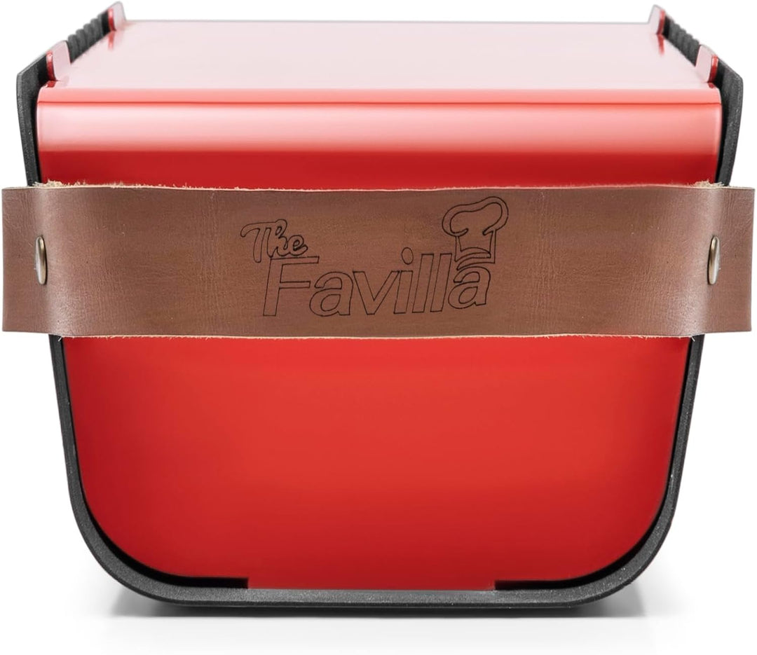 FUMO Holzkohlegrill – Mobiler Tischgrill mit Edelstahlrost & Spiesshalter – Tragbarer Grill für Camp
