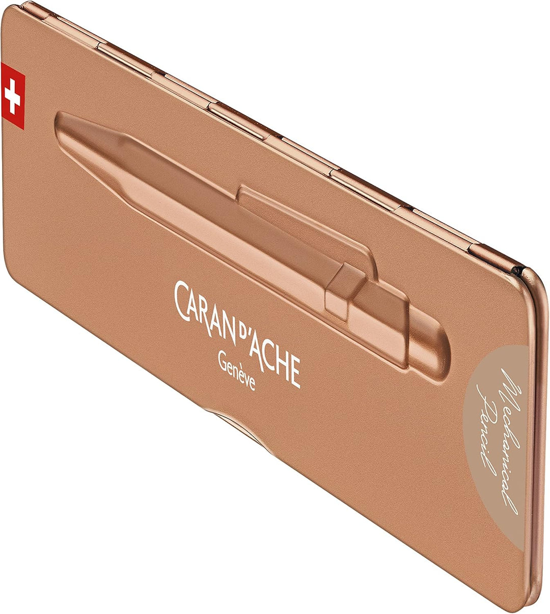 Caran d'Ache 844 Druckbleistift, 0,7 mm, Brut Rosé, in Slimpack-Etui, 7630002349291, rose, Einheitsg