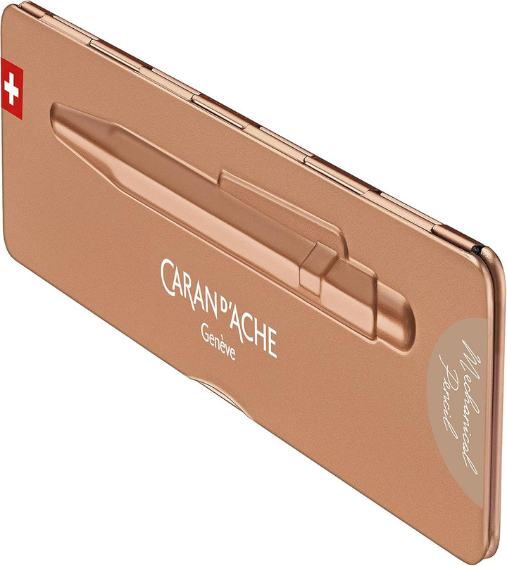 Caran d'Ache 844 Druckbleistift, 0,7 mm, Brut Rosé, in Slimpack-Etui, 7630002349291, rose, Einheitsg